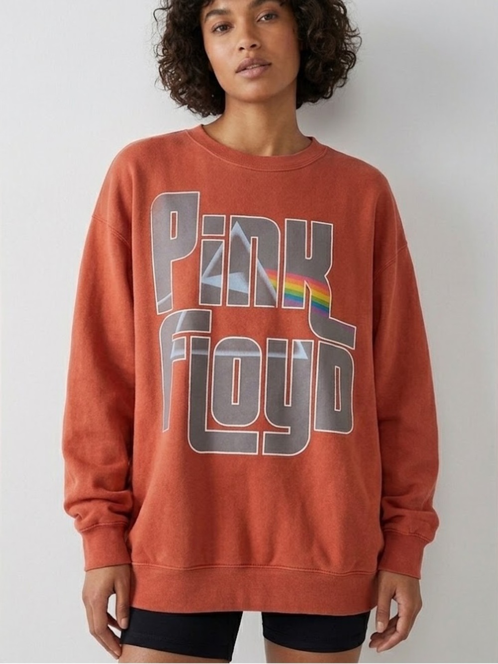 Pink Floyd Burnt Orange Crew Neck Sweatshirt, Size XL extra large